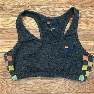 Aviator Nation Women's Gray Sports Bra